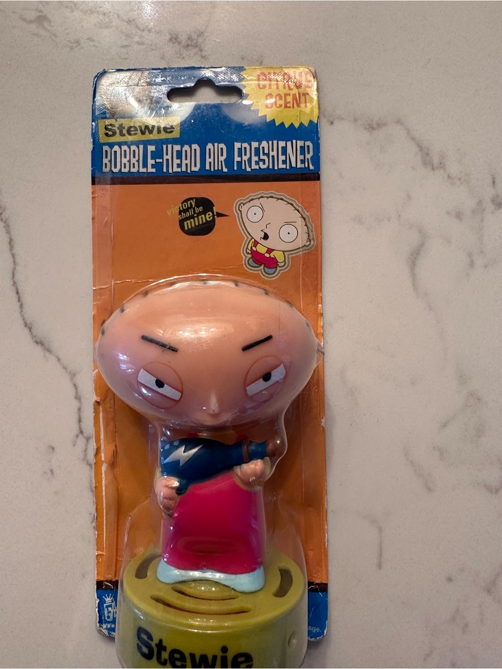 Funko Family Guy Bobble Breeze Air Freshener Packaging - White & Black